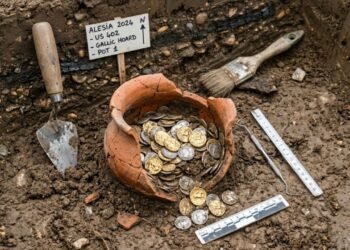 Milhares de anos depois, tesouro de moedas de ouro surge do solo francês e surpreende pesquisadores