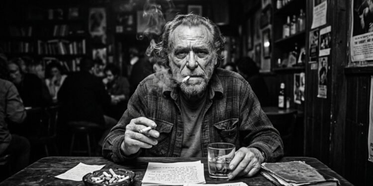 Citação do dia de Charles Bukowski: "Ninguém pode te salvar além de você mesmo, e você vale a pena ser salvo. É uma guerra difícil de vencer, mas se há algo que vale a pena vencer, é isso."
