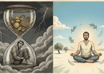 vida pacífica e equilibrada