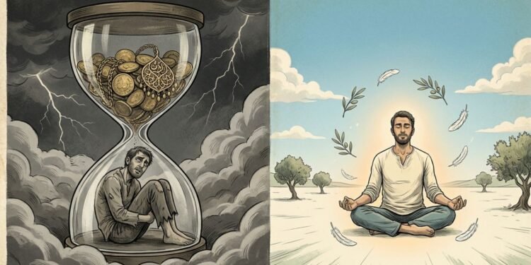 vida pacífica e equilibrada