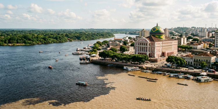 A Paris dos Trópicos na Amazônia encanta com rios que não se misturam e o teatro construído com mármore da Itália