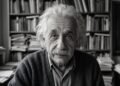 Frase de Albert Einstein sobre imaginação: “A imaginação é mais importante que o conhecimento.”