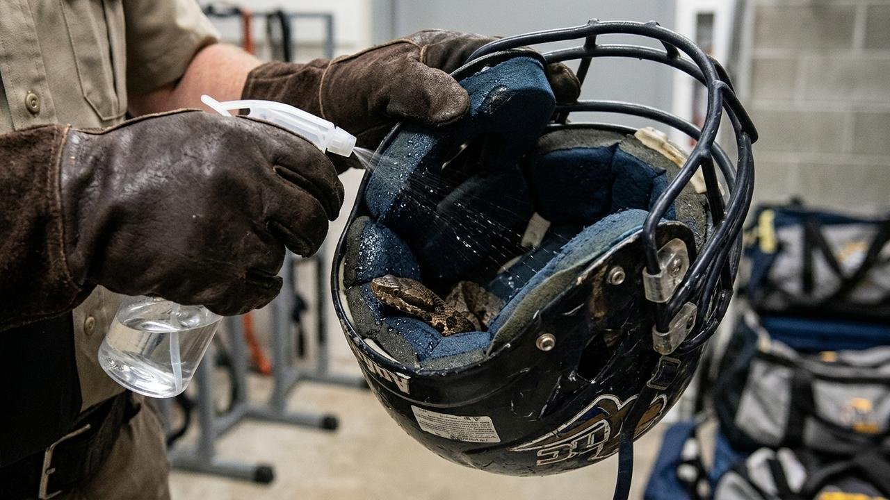 cobra no capacete