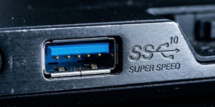 símbolos das portas USB
