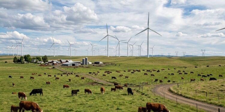 O pecuarista assinou com a Greenlight Energy Resources e abriu a porteira para o projeto Elk River. Mas o receio de perder o capim dos animais ainda incomodava o produtor.