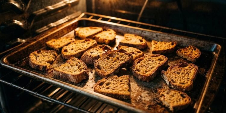 Adeus, desperdício de pão amanhecido: a técnica de desidratação no forno que transforma sobras endurecidas em farinha de rosca caseira