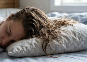Dermatologista revela o que realmente acontece quando você dorme com o cabelo molhado
