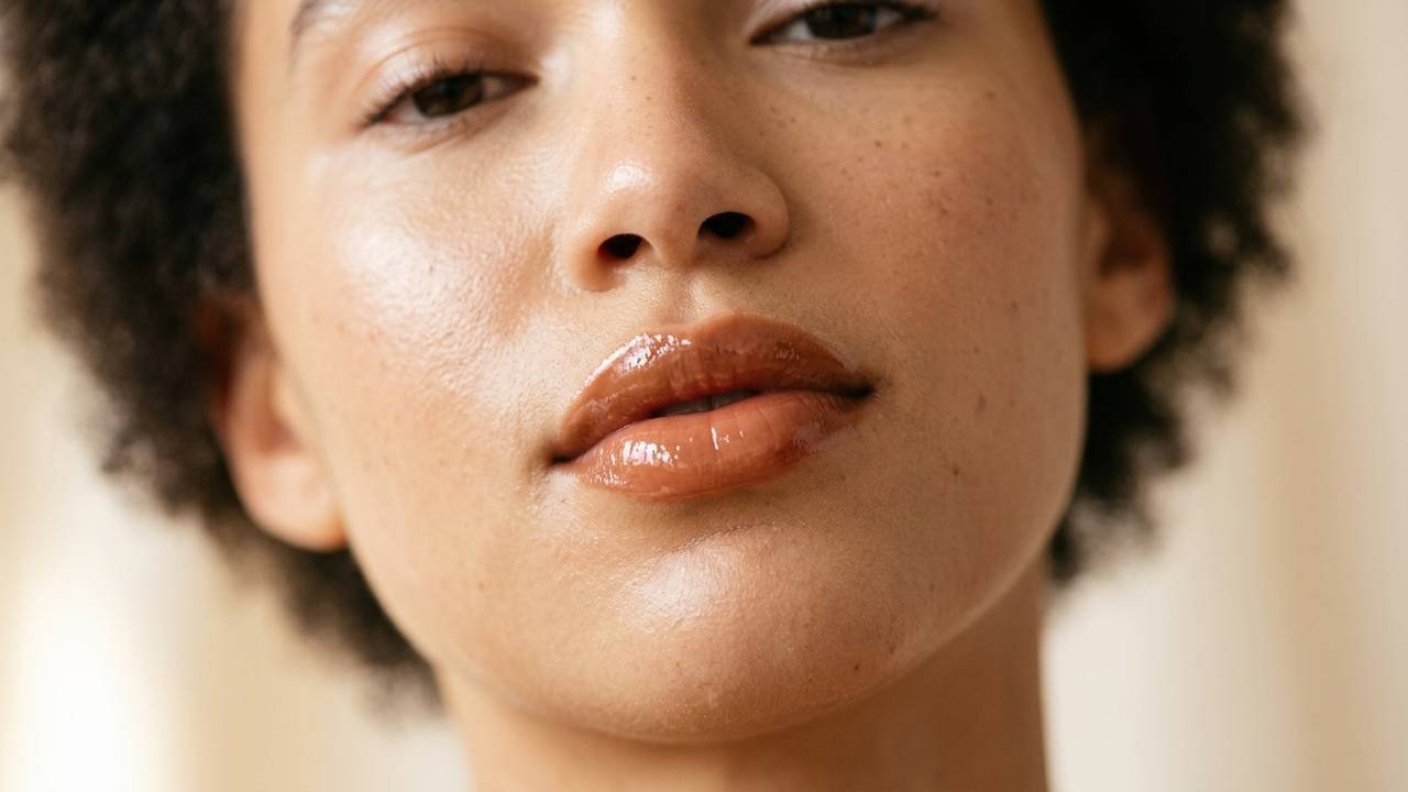 O truque de iluminação "glazed lips" que Hailey Bieber usa para direcionar o olhar e garantir um brilho sofisticado sem parecer maquiagem pesada