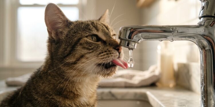 gatos preferem água corrente