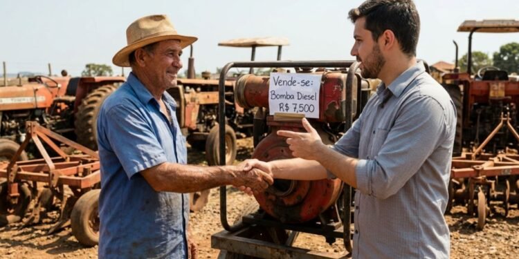 A chegada do período de estiagem exige soluções rápidas para impedir a perda de hortaliças na propriedade rural.