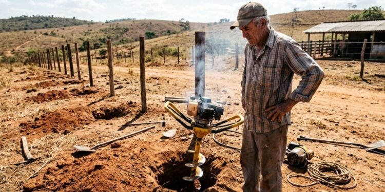 Ao levar a máquina a uma oficina técnica independente, o mecânico descobriu uma solda interna improvisada, feita para ocultar um desgaste estrutural grave.