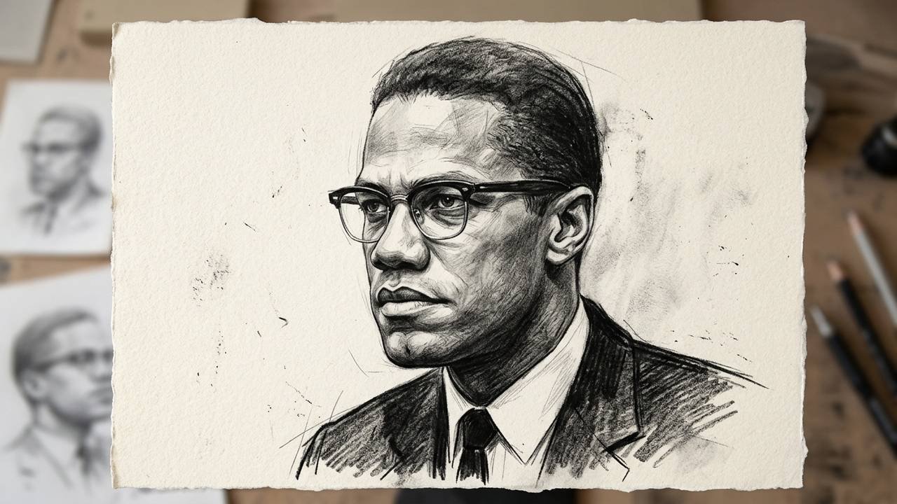 A frase de Malcolm X sobre a força do conhecimento: "A educação é o nosso passaporte para o futuro, pois o amanhã pertence às pessoas que se preparam para ele hoje."