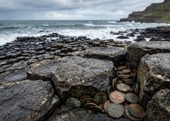 Mais de 10 mil moedas são removidas das rochas da Calçada dos Gigantes após anos de tradição entre turistas