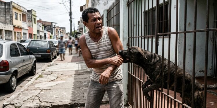O objetivo do morador era assegurar a proteção de sua família contra a criminalidade urbana, criando uma barreira de segurança patrimonial.