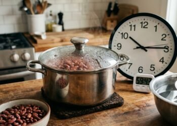 Como fazer o demolho rápido do feijão em 1 hora