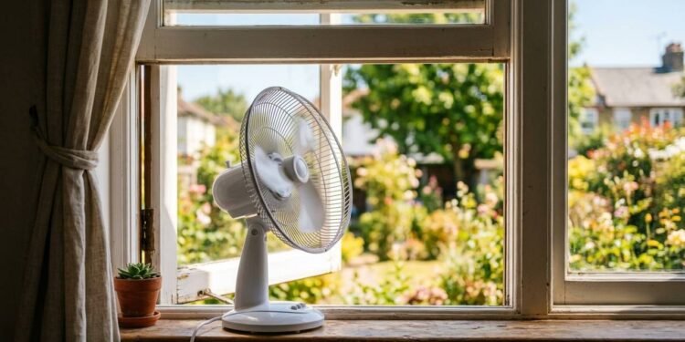 Direcionar o ventilador ligado direto para a janela: para que serve o truque físico como exaustor para retirar o calor e refrescar as paredes do quarto