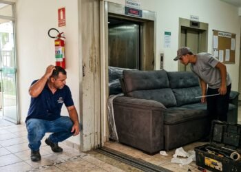 Uma cliente compra um sofá retrátil de 3,10 metros por R$ 6.000 em loja física, descobre no ato da entrega que o móvel não passa pelo elevador do seu prédio e o estabelecimento exige R$ 1.300 de taxa de retenção para cancelar a venda