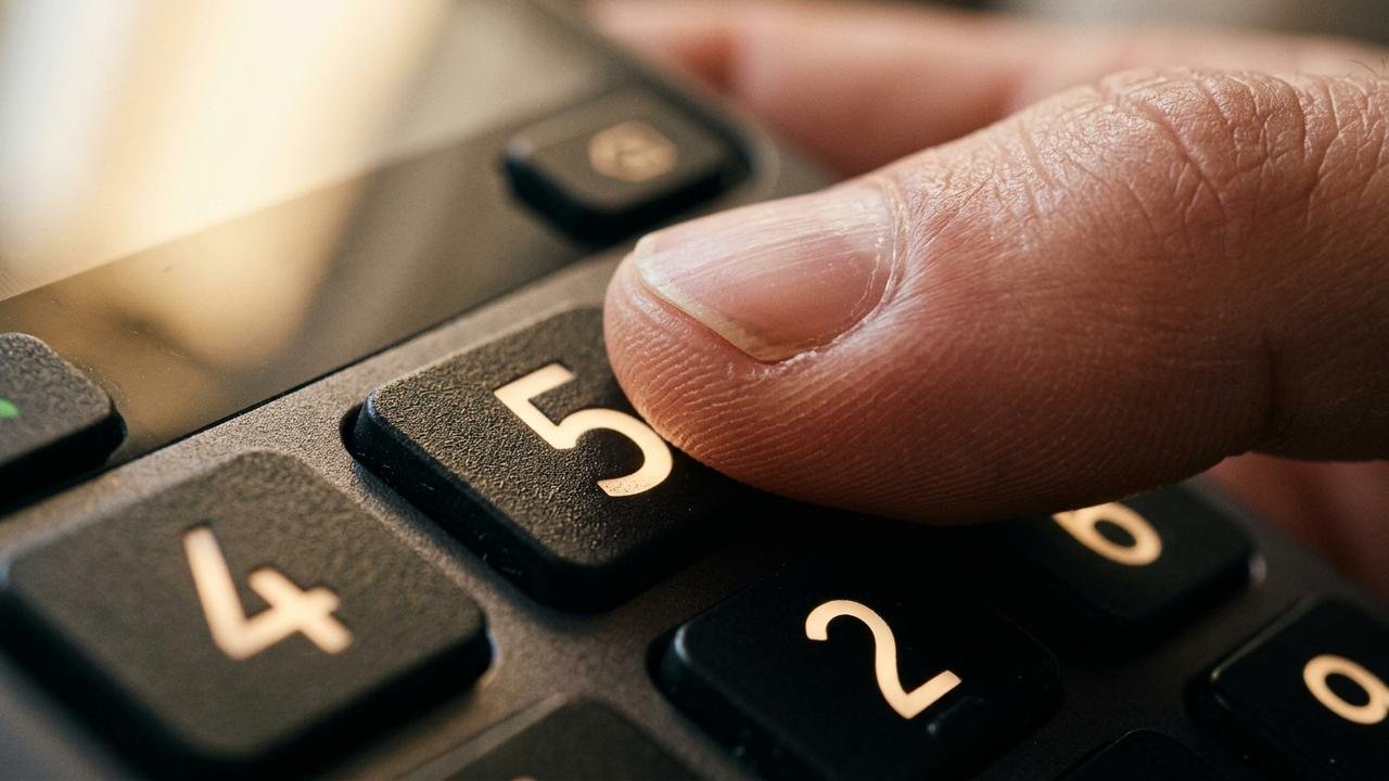 tecla 5 do telefone