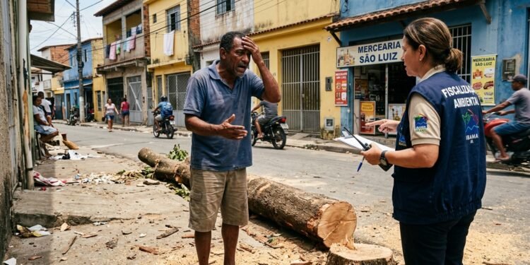 A árvore de cinco metros no passeio público soltava folhas sobre o teto do carro e erguia os blocos de concreto com raízes superficiais.