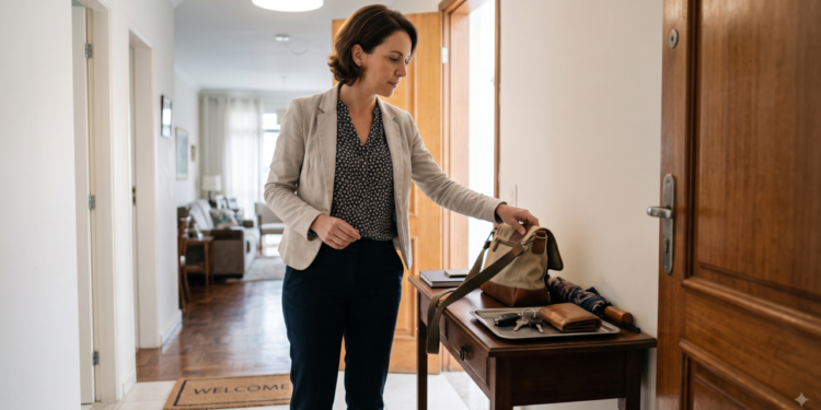 A psicologia explica por que algumas pessoas deixam objetos importantes perto da porta, não é desorganização, mas uma forma de não esquecer o que precisam levar