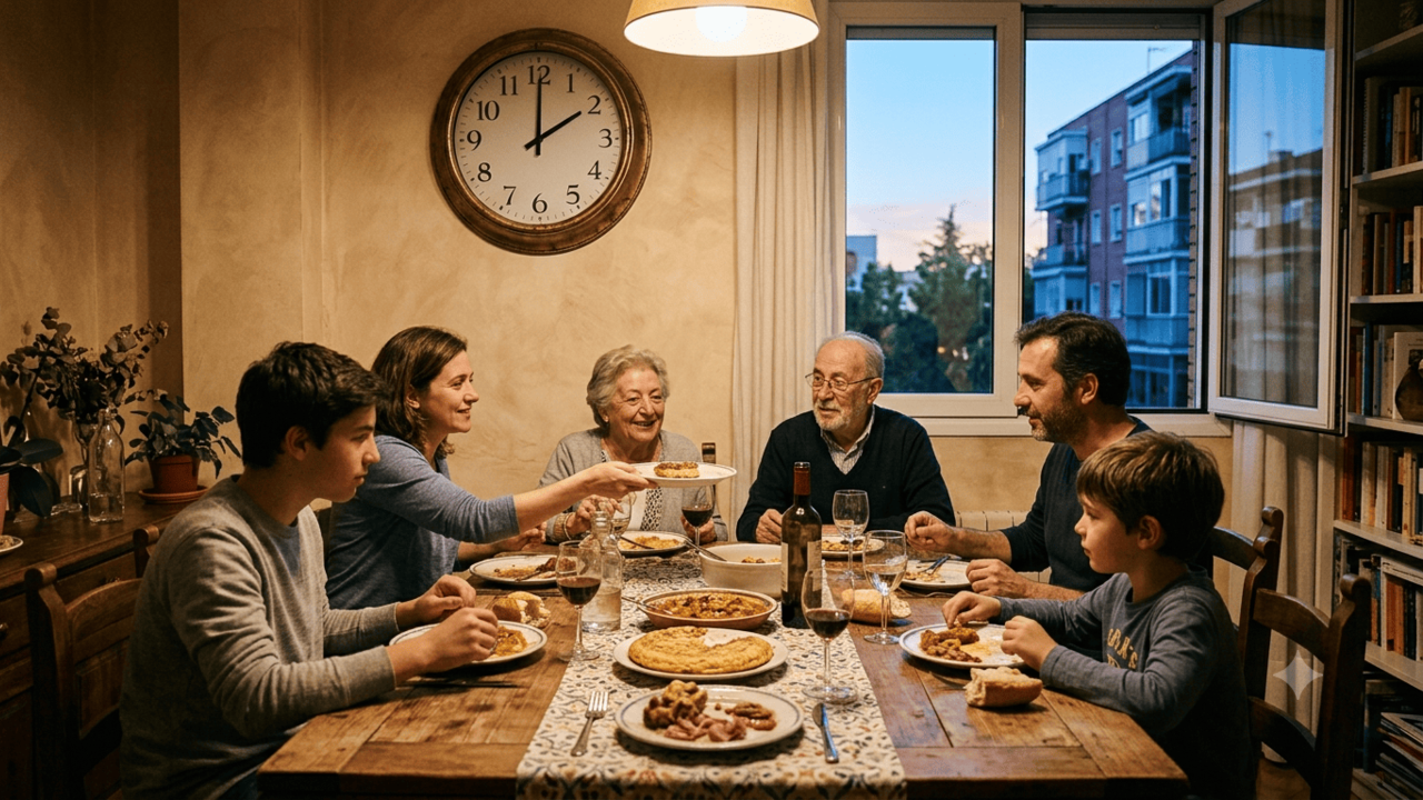 horário de jantar da Espanha