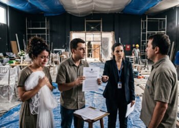 Noivos fecham festa para 200 convidados por R$ 65 mil com 1 ano de antecedência; a 48 horas do evento, o espaço cancela, alegando reforma emergencial, e oferece apenas a devolução simples do valor; noivos conseguem liminar judicial obrigando a realização no local ou pagamento de diária em espaço equivalente, sob pena de multa de R$ 100 mil