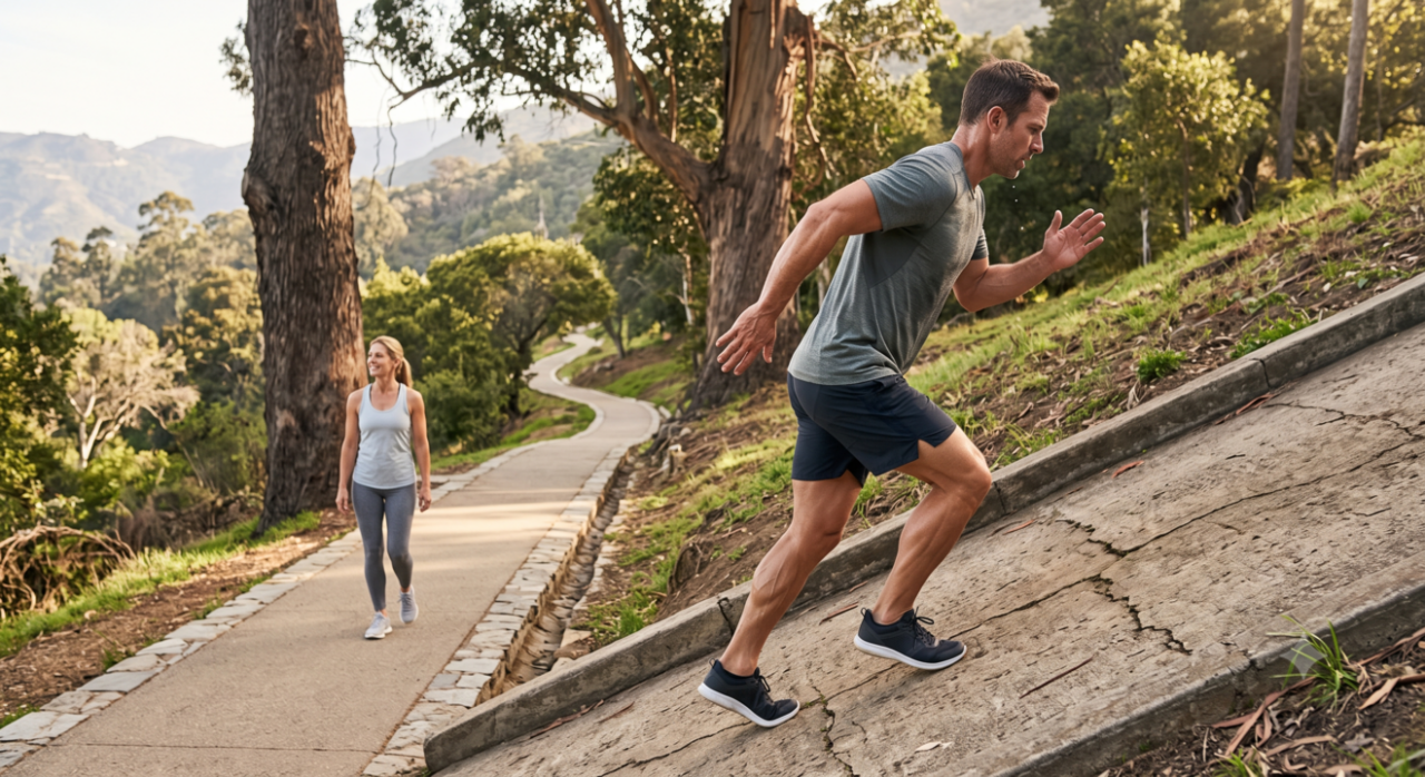 Caminhada inclinada supera o passeio no plano. O treino 12-3-30 aumenta a intensidade e ajuda a elevar o gasto calórico