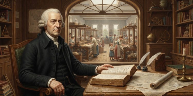Adam Smith, economista: "O trabalho anual de uma nação é o fundo que originalmente fornece tudo o que ela consome"