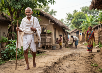 A citação de Mahatma Gandhi, ativista indiano: “A felicidade é quando o que você pensa, o que você diz e o que você faz estão em harmonia.”