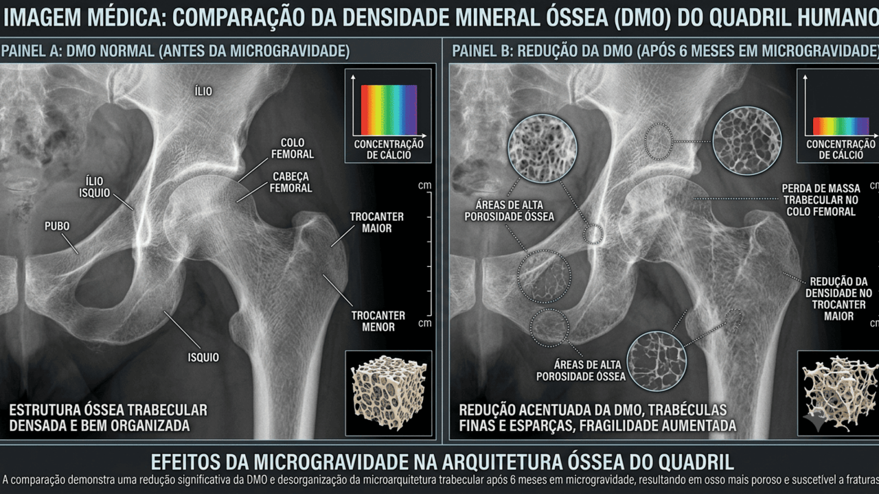 perda óssea em astronautas