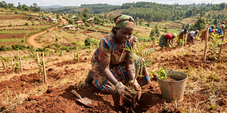 Frase do dia de Wangari Maathai, “São as pequenas coisas que os cidadãos fazem que vão fazer a diferença. A minha pequena coisa é plantar árvores”