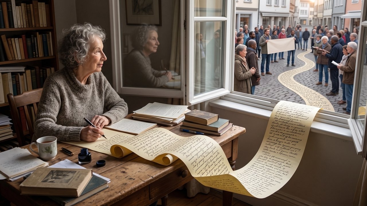 Margaret Atwood, escritora canadense: “Uma palavra depois de outra, depois de outra, é poder.”