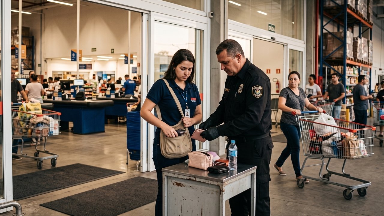 Funcionária de rede atacadista é submetida a revistas diárias em sua bolsa ao final do expediente, de forma ostensiva na frente de outros funcionários e clientes. Incomodada, ela ingressa com ação trabalhista. O juiz condena a empresa a pagar R$ 10 mil de indenização por danos morais, classificando a prática como vexatória e uma ofensa à intimidade da trabalhadora, que já era monitorada por câmeras no ambiente. 