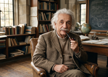 Albert Einstein, cientista alemão: "Uma vida tranquila e modesta traz mais alegria do que a ansiedade de buscar o sucesso."