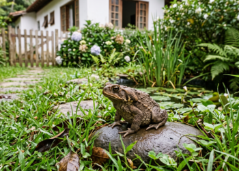 O que significa quando sapos aparecem no quintal de casa?