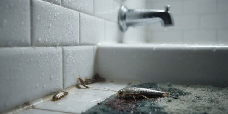 Alarme de peixinhos-de-prata no banheiro, olha quem aparece quando a umidade da casa fica alta