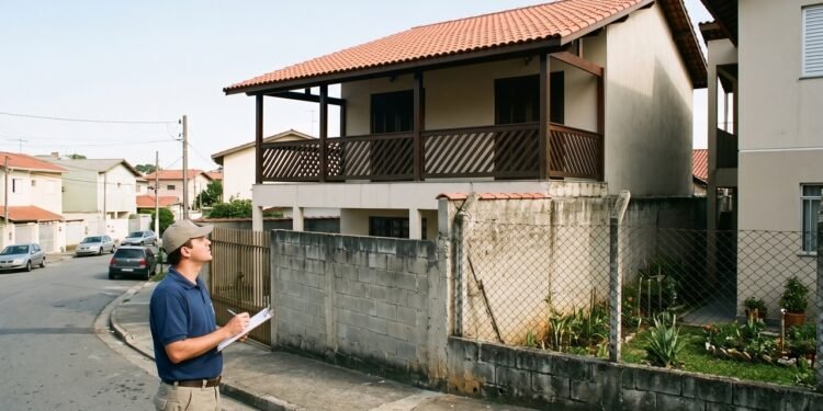 Morador fecha a varanda com cobertura até a divisa do terreno e pode ser notificado para retirar parte da estrutura por desrespeitar o recuo obrigatório