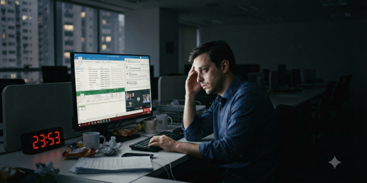 Sociólogos alertam para o impacto invisível da cultura do excesso de trabalho na saúde mental moderna