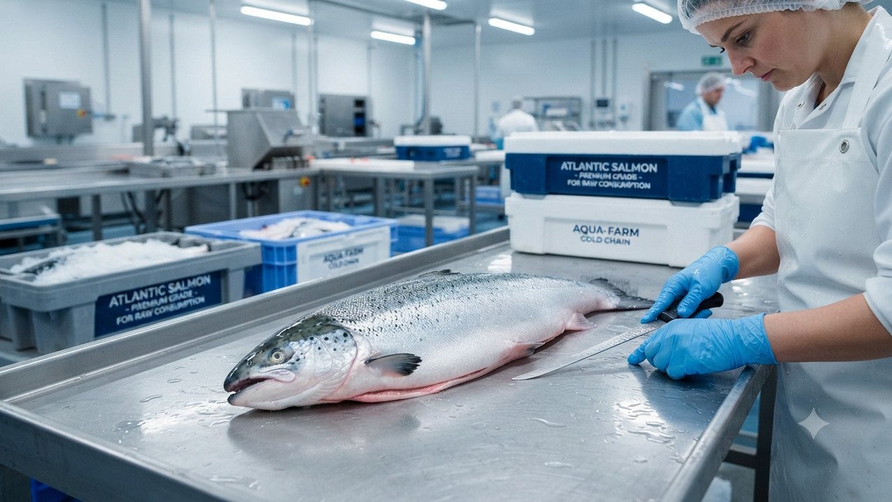 salmão no sushi