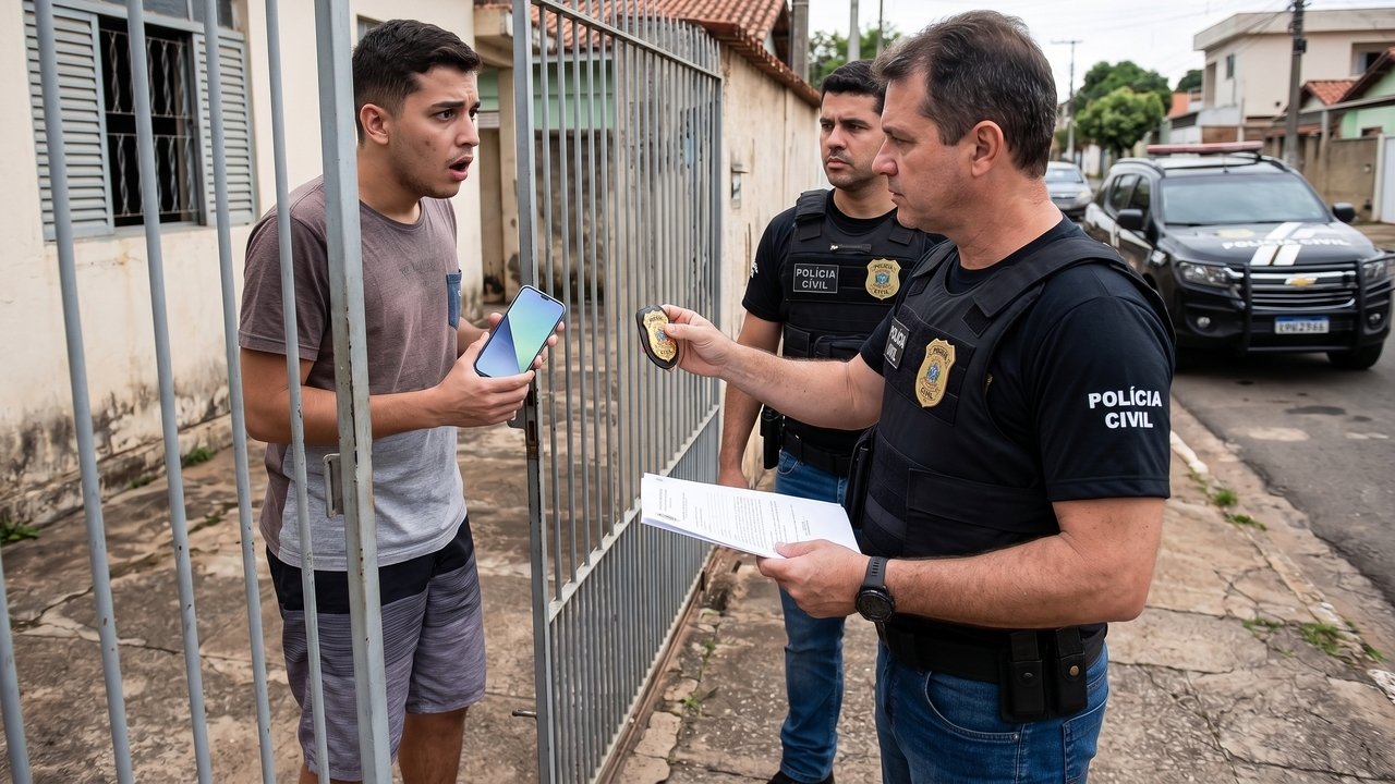 Uma pessoa encontra um celular de última geração esquecido no banco da praça, leva para casa, formata o aparelho e começa a usar. A polícia rastreia o celular e a pessoa responde criminalmente. Pela lei, quem acha um objeto perdido tem 15 dias para devolvê-lo ao dono ou entregá-lo à autoridade; caso contrário, comete o crime de apropriação de coisa achada