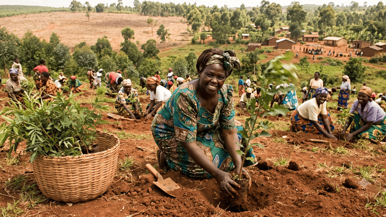 Frase do dia de Wangari Maathai, “São as pequenas coisas que os cidadãos fazem que vão fazer a diferença. A minha pequena coisa é plantar árvores”
