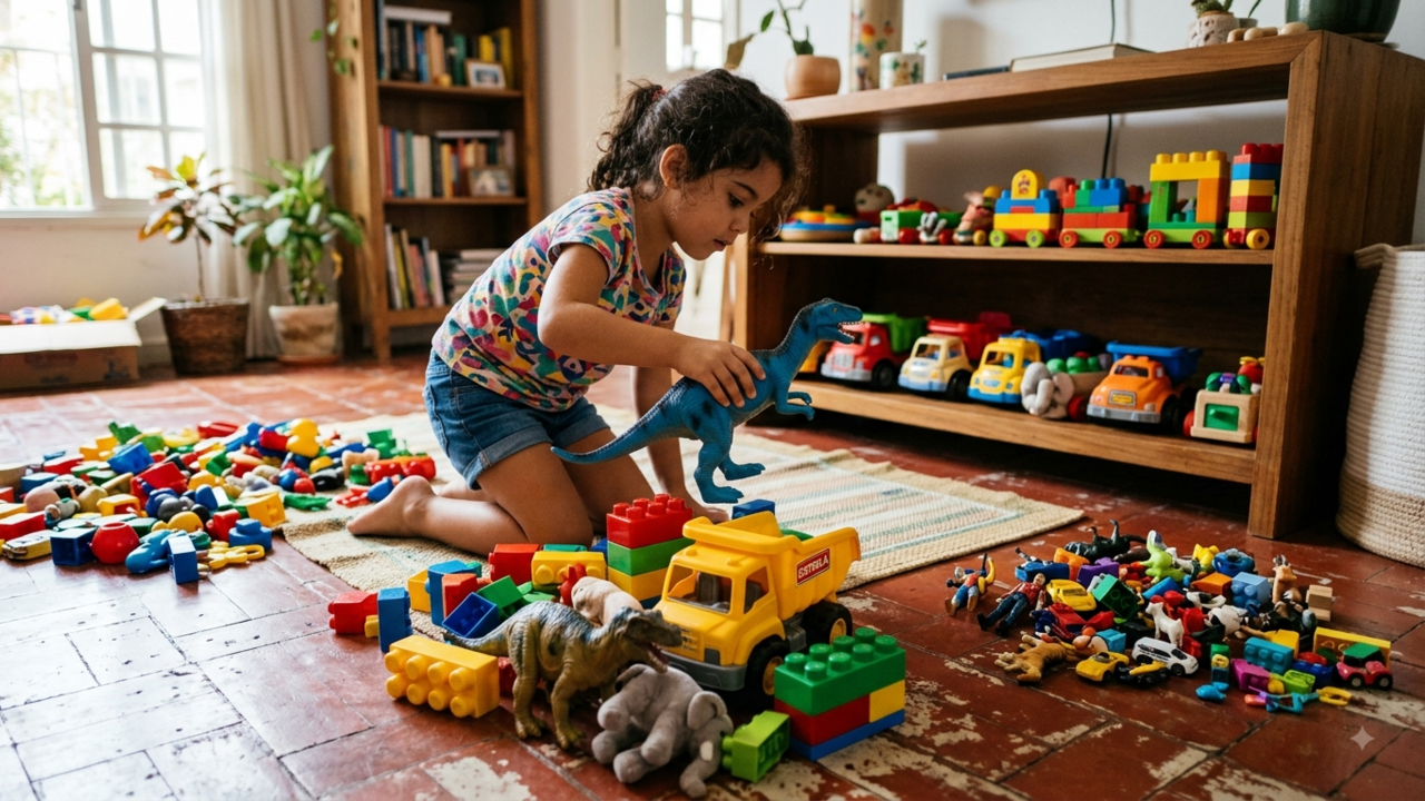organização dos brinquedos