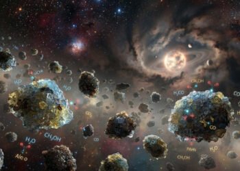 Experimento em laboratório com poeira cósmica hoje revela os novos caminhos para a química da vida, segundo pesquisadores que estudam como essas moléculas essenciais realmente surgiram e explicam a origem da vida bem aqui na Terra
