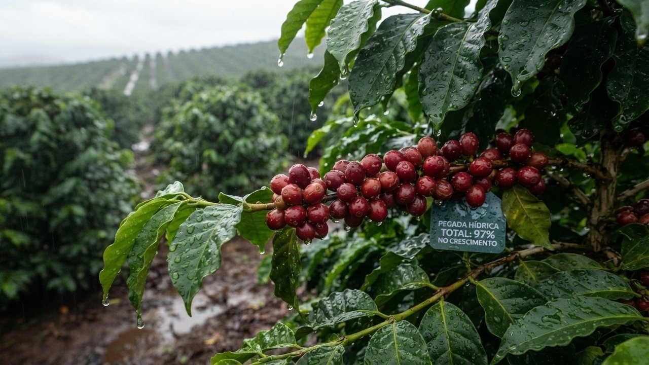 pegada hídrica do café