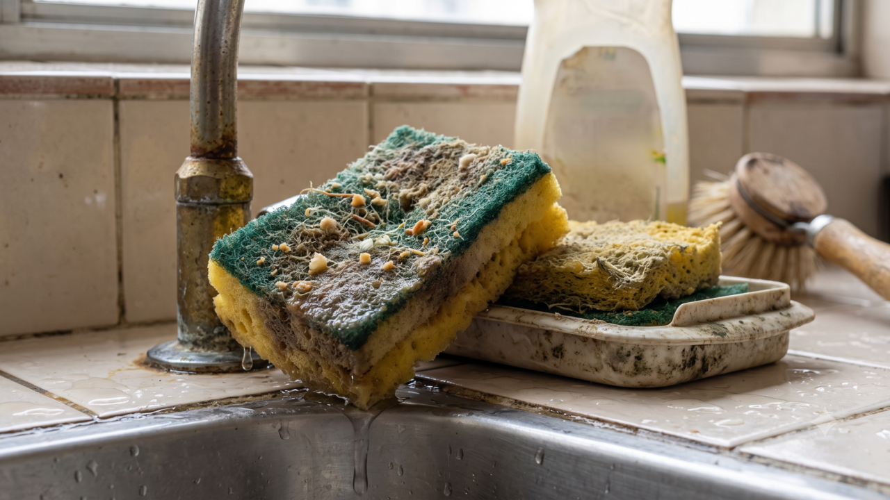 Novo hit no lugar da esponja de cozinha. Seca mais rápido e pode acumular menos bactérias
