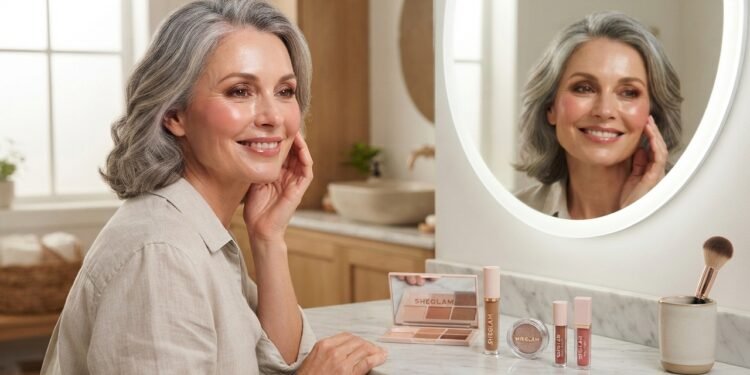 Márcia, 52 anos, trocou o excesso de produto pela camada fina: veja o que mudou na maquiagem SHEGLAM