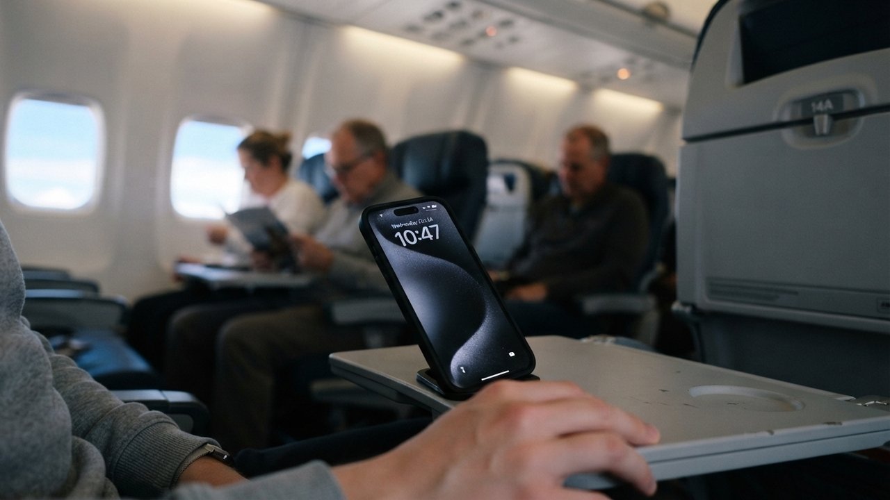 celular no avião