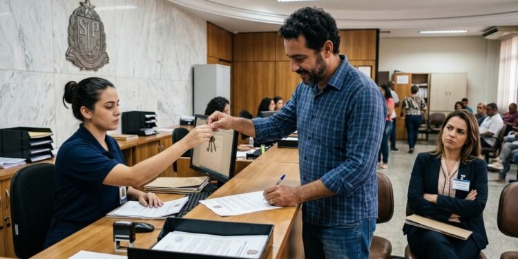 Inquilino desocupa imóvel após 3 anos de locação e imobiliária exige pintura com tinta premium específica não prevista no laudo de vistoria inicial; locatário deposita as chaves em juízo e juiz afasta a exigência abusiva, limitando a obrigação apenas à devolução no estado original de conservação.