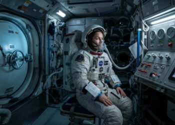 Astronautas precisam eliminar nitrogênio do corpo antes de enfrentar a pressão do traje espacial, alertam pesquisadores que estudam riscos da descompressão e explicam por que essa etapa é essencial para a segurança dos astronautas