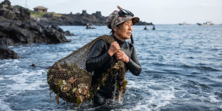 As mergulhadoras de 90 anos que desafiam o tempo no oceano da Coreia do Sul